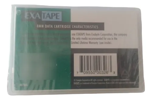 Data Tape Cartridge Exabyte 8mm 160mxl 7 Gb - 14 Gb Nuevo