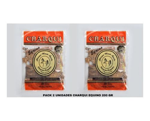 2 X Charqui De Equino 200 Gr Al Vacio - Charqui Monteaguila-