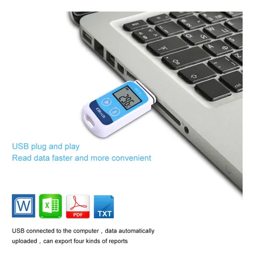 Datos De Temperatura Usb Digitales De Alta Precisión 3x Rc-5