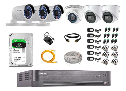 Kit 6 Cámaras Seguridad 1080p 02 Camaras Audio Rec Facial