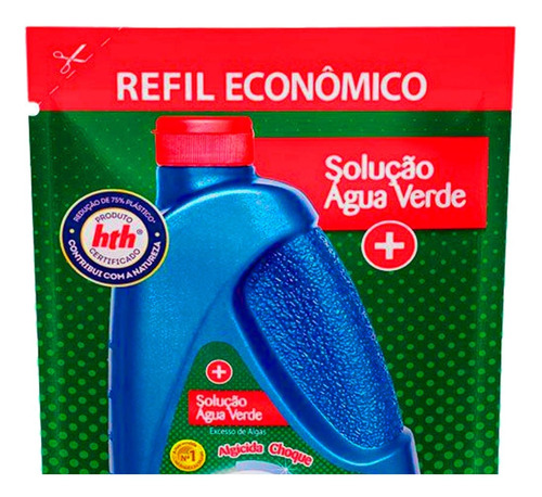 Imagem 2 de 7 de Algicida Choque Refil Hth