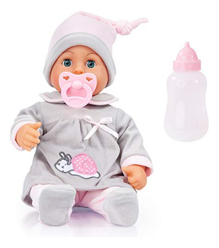 Bayer Design First Words 15 - Muñeca De Bebé En Gris