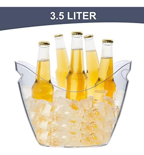Asika Cubo De Hielo Cubo De Vino, Cubo De Plástico Acrílico