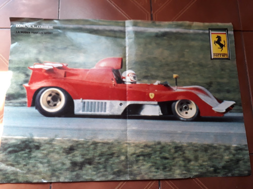 Poster Ferrari Sport 312 P Revista Italiana