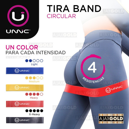 Imagen 6 de 9 de Tiraband Banda Circular Elastica Latex Fitness Yoga Tension