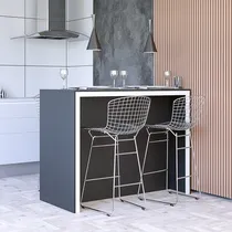 Comprar Mesa Barra Desayunadora Alta Para 4 Personas. 130x60 Cm