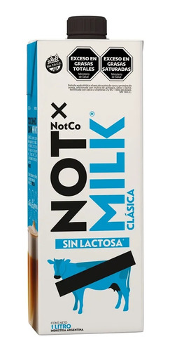 Caja 12 Unidades Bebida Vegetal Not Milk X 1 Lt - Notco