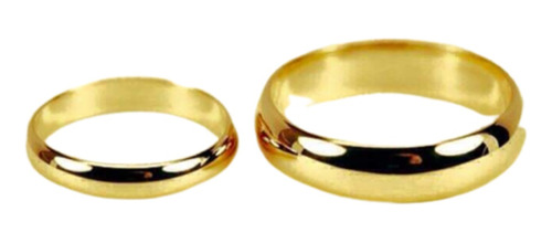 Aro Alianzas Matrimonio  Oro18k Cristales Joyería Gold