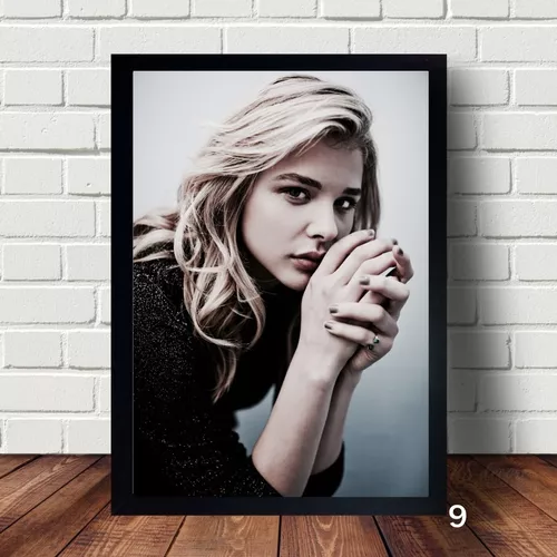 Quadro Da Atriz Chloë Grace Moretz 33x43