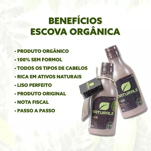 Progressiva Orgânica Vegana Naturale 1l + Tônico Capilar