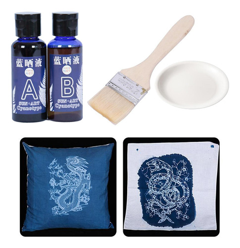 Jacquard Cyanotype En Papel Fabirc Diy Kit-paleta 50ml