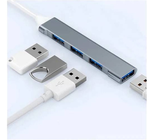 Hub USB adaptador multipuerto delgado de 4 puertos usb 3.0 5gbps Para Laptop Y PC