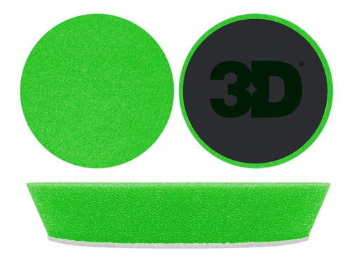 3d Pad Premium Esponja Alto Corte Verde 5 Pulgadas