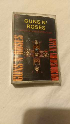 Cassette De Guns 'n Roses Appetite For Destruction 1988