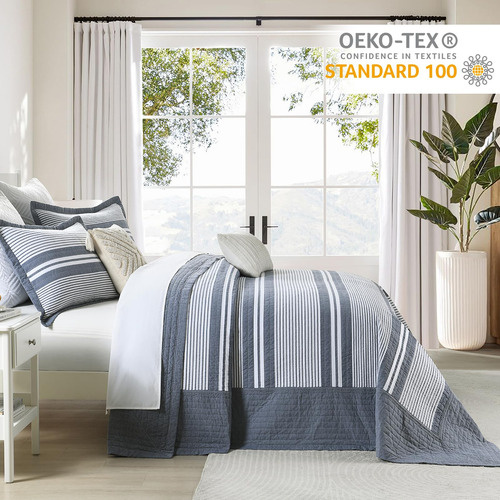 Colcha Queen Size Acolchada De Algodón 120 X102 Finlonte,