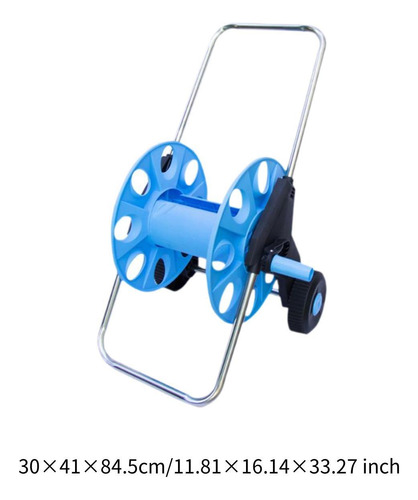Carrete De Manguera De Agua Industrial, Carrito De Azul