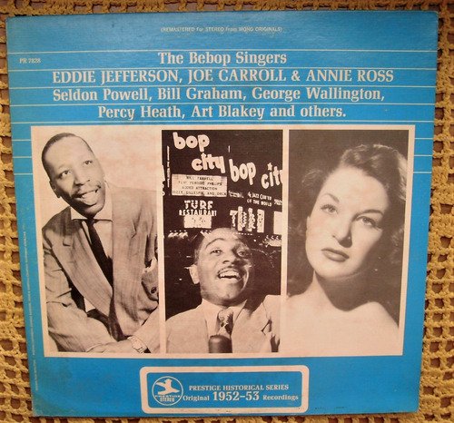 Eddie Jefferson Joe Carroll Annie Ross Bebop Singers Lp Usa