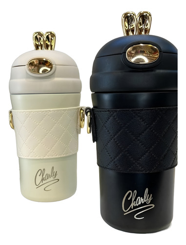 Vaso Conejito Charly Con Correa Negro