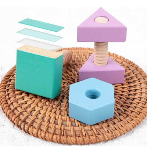 Juego De Construcción De Tornillos De Juguete Con Panda