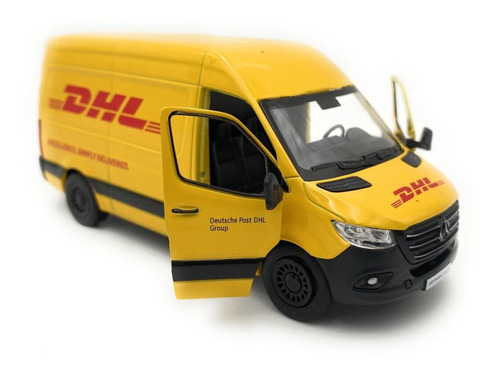 Mercedes-benz Sprinter Edición Dhl 1/48 Metal Kinsmart