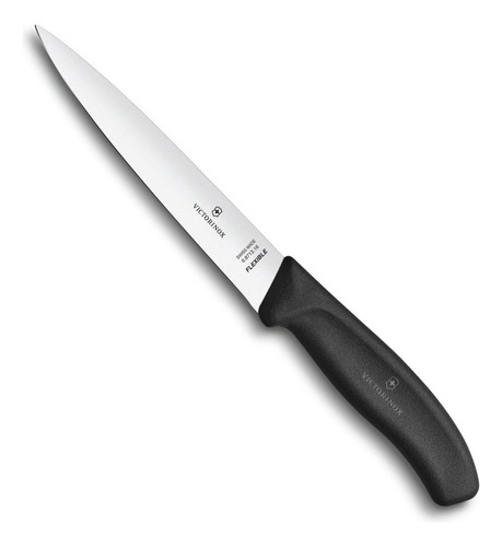 Cuchillo Filetero Victorinox® Flexible Swiss Classic, 16cm Color Negro