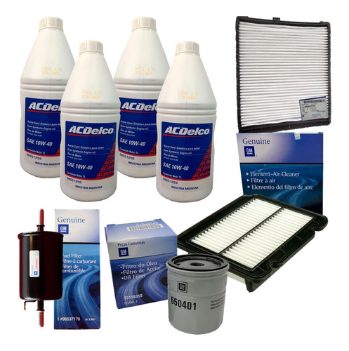 Combo Filtros Completo + Aceite Aveo G3 1.6 16v 2009/2011