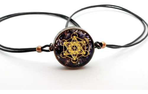 Pendiente De Orgón Merkaba De Cubo De Metatrón Amatis...