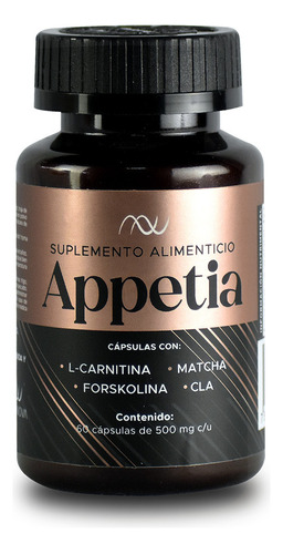 L Carnitina Matcha Forskolina Cla Vinagre De Manzana Appetia Sabor Cápsulas