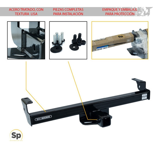Imagen 8 de 9 de Kit Tirón De Arrastre + Escalon Toyota Tacoma 2016 2021 Big