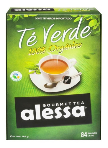 Té Alessa Verde Con 84 Sobres