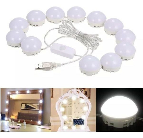 Extensión Luces Para Espejo Tocador Hollywood Vanity Mirror