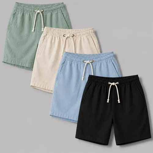 Kit 4 Shorts Masculino Bermuda Linho Verao Envio Rapido