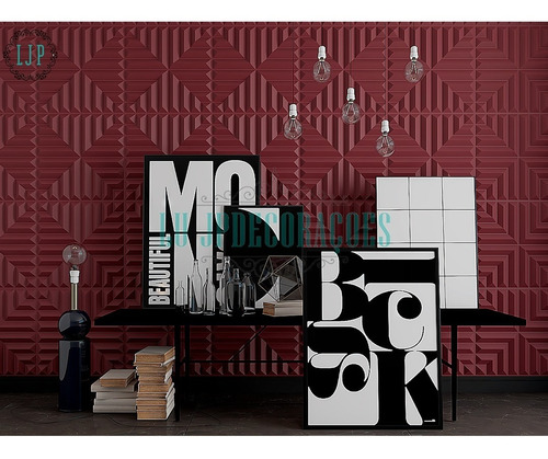 Imagem 9 de 10 de Kit 13m² Placas Pvc 3d Revestimento De Parede 50x5