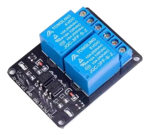 Be Modulo Rele 2 Canales Con Optoacoplador