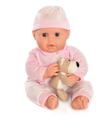 Lalelu Muñeca Lucy Interactiva Con Oso De Peluche Itm 8114