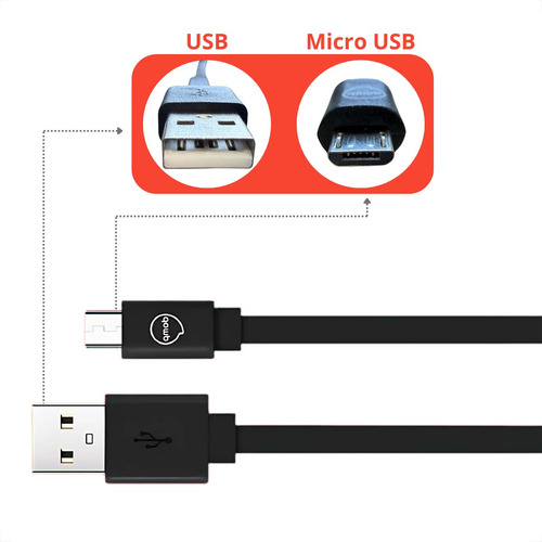 Cabo Micro Usb 1,2m 2.4a Para LG K10 K12 K22 Samsung J7 J5