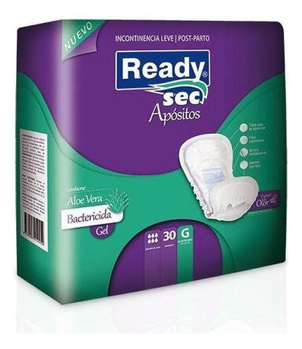 Apositos Para Adultos Readysec Talle G X30 Unidades