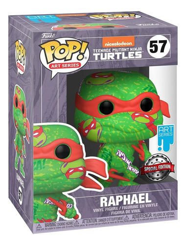 Funko Pop Raphael 57 Art Series Tortugas Ninja Nickelodeon