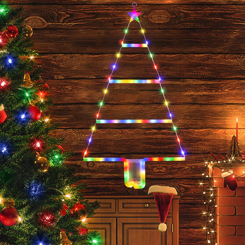 Luces De Decoracion De Navidad, Luces Led De Escalera De Nav