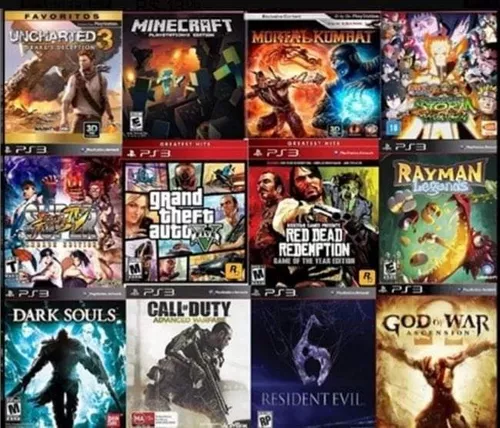 Jogos Ps3 Mídia Digital (envio Imediato)3 Mil Jogos - Escorrega o Preço