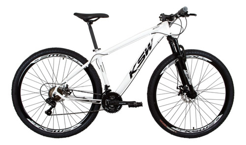 Bicicleta Aro 29 Ksw Xlt Câmbios Shimano 21v Disco Cubo Role Cor Branco Tamanho Do Quadro 21