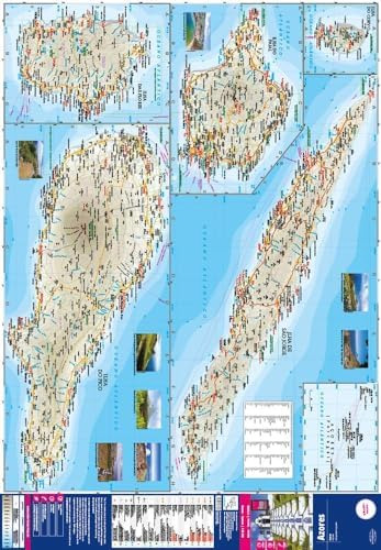 Reise Know-how Azores Map - 1:70,000 (english, Spanish, French, German And Russian Edition), De Reise Know-how Verlag Peter Rump Gmbh., Vol. 1. Editorial Oem En Inglés