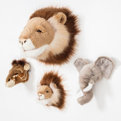 Imagem 7 de 10 de Safari Box Com 3 Mini Cabeças - Wild & Soft Ws-500
