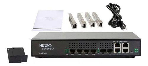 Ha7304 4 Pon Epon Olt 256 Onus 20 Km Fibra Optica Hioso