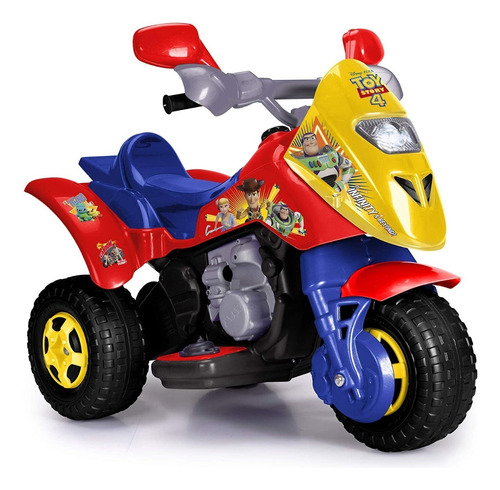 Trimoto Montable Eléctrico Feber Toy Story 4 Color Rojo/Amarillo/Azul