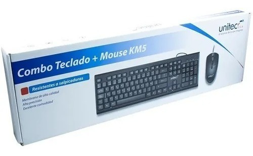 Combo Unitec Teclado Y Mouse Eco Km5