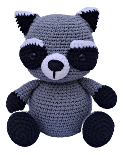 Mapache Tejido A Crochet Amigurumi