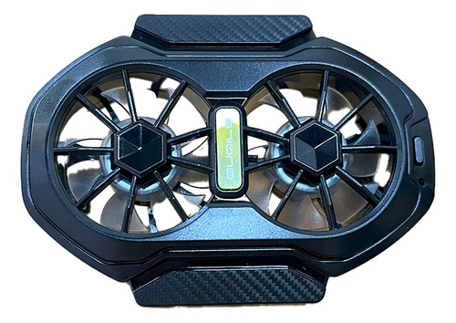 Ventilador Refrigeracion Recargable Portatil Para Celular Negro