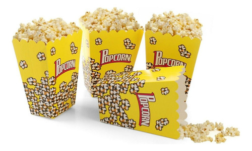 Set De 6 Cajas De Pop Popcorn 13 Cm De Alto