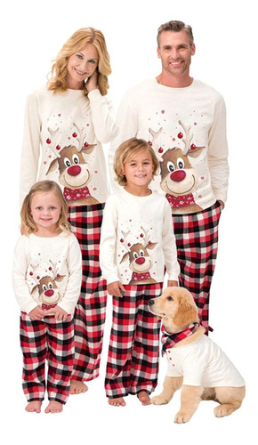 Conjunto De Pijama Navideño Familiar Para Ad Ultos Y Niños